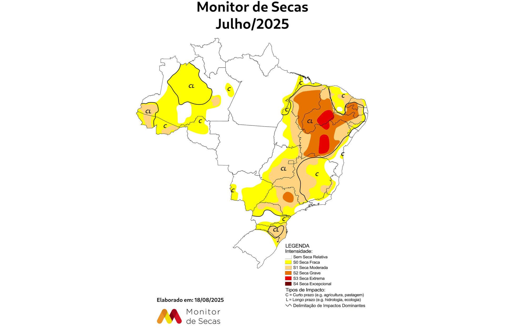 RMC e Sul do Paraná registram seca em julho, aponta monitor com participação do Simepar