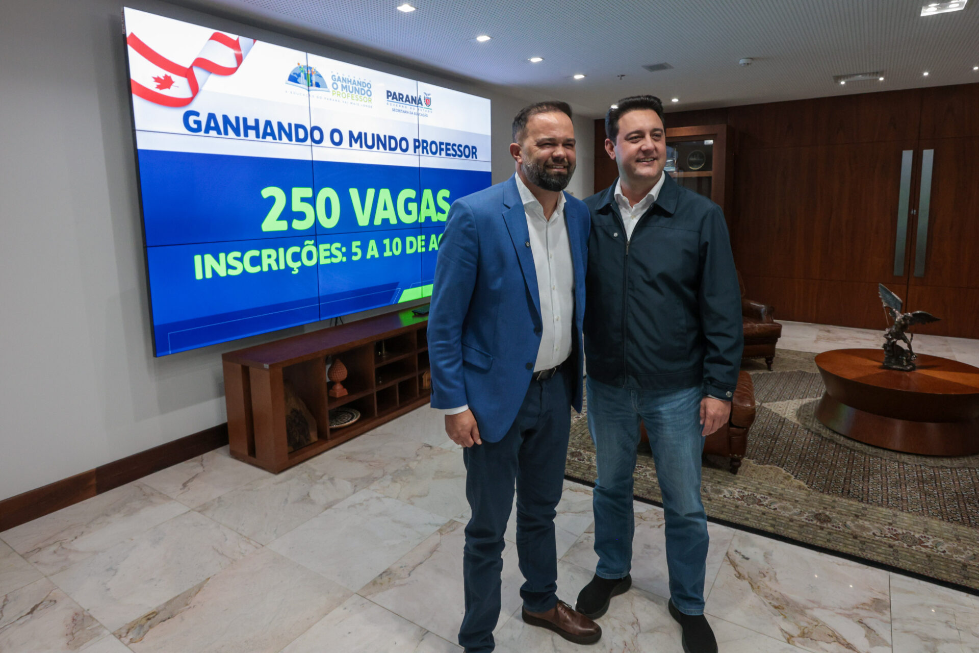 Estado lança nova edição do Ganhado o Mundo Professor com 250 vagas para o Canadá
