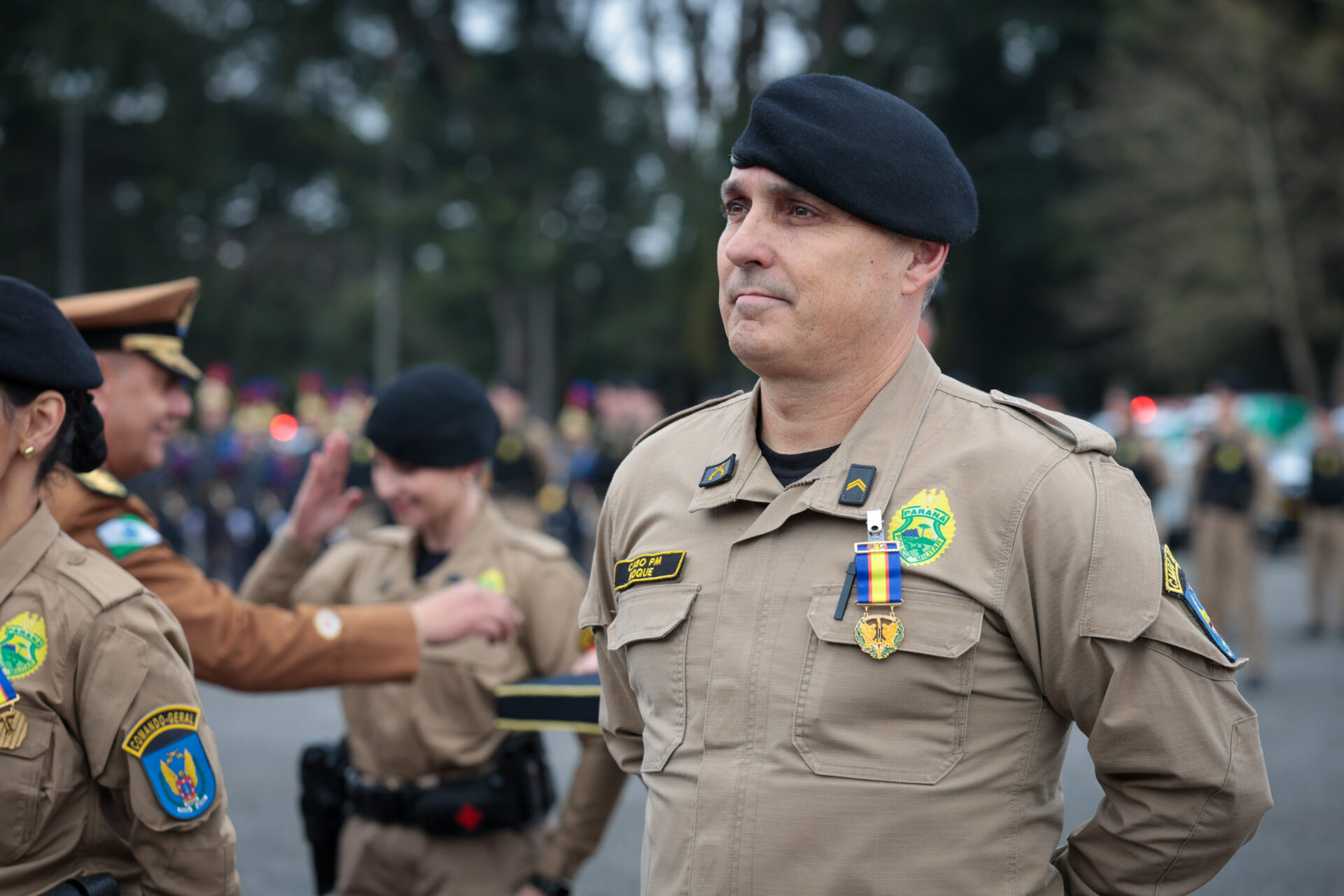 Medalha Coronel Sarmento: PMPR concede horaria a autoridades do Paraná