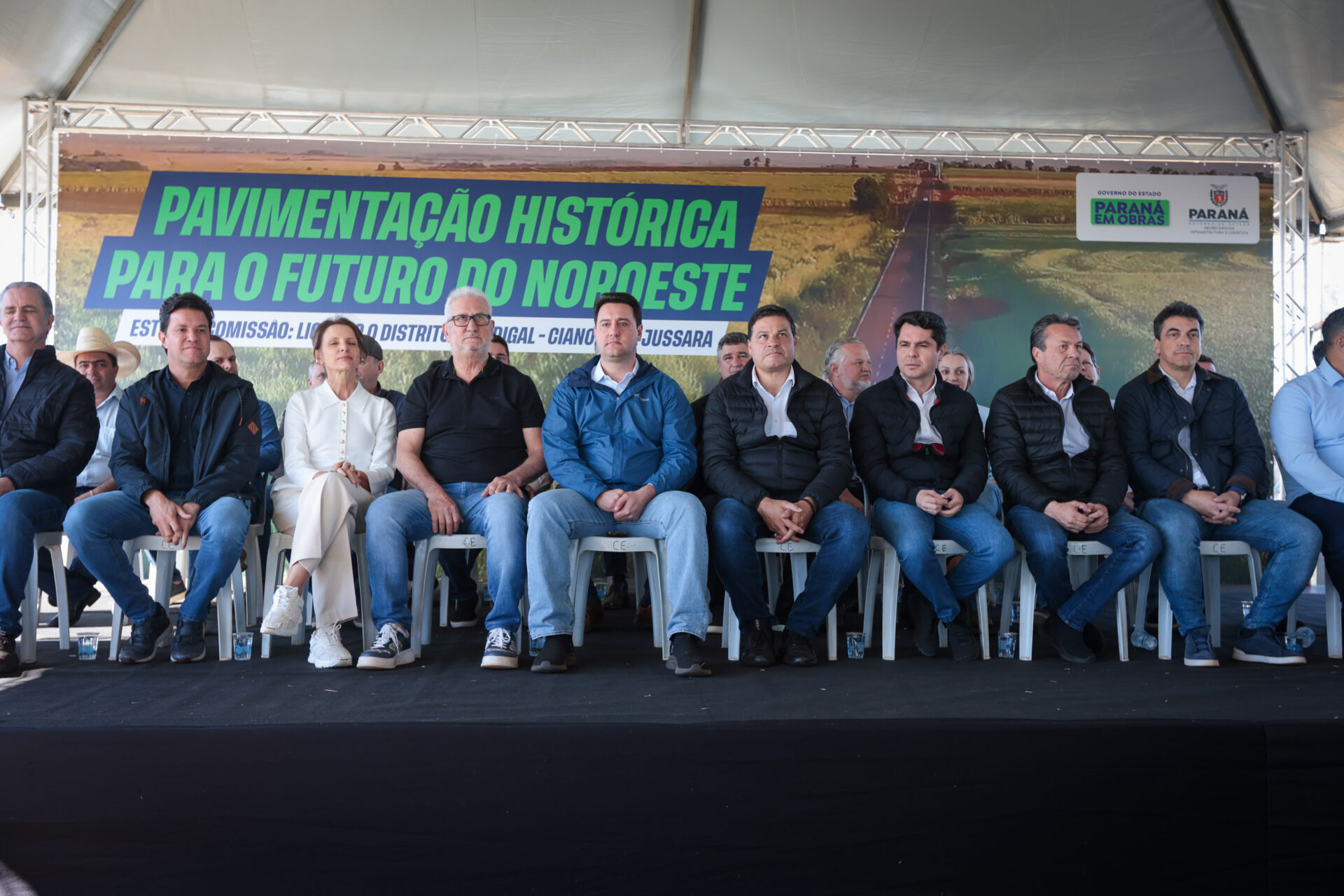 Ratinho Junior inaugura pavimentação que liga distrito de Cianorte a Jussara