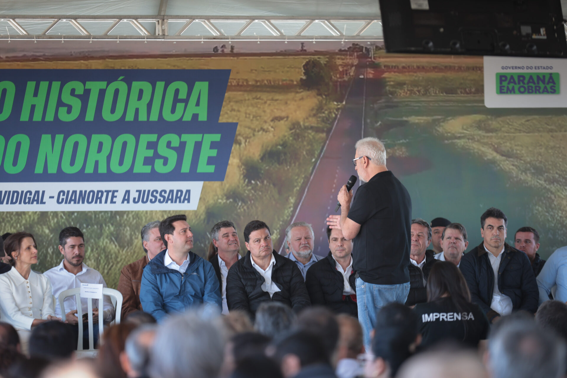 Ratinho Junior inaugura pavimentação que liga distrito de Cianorte a Jussara