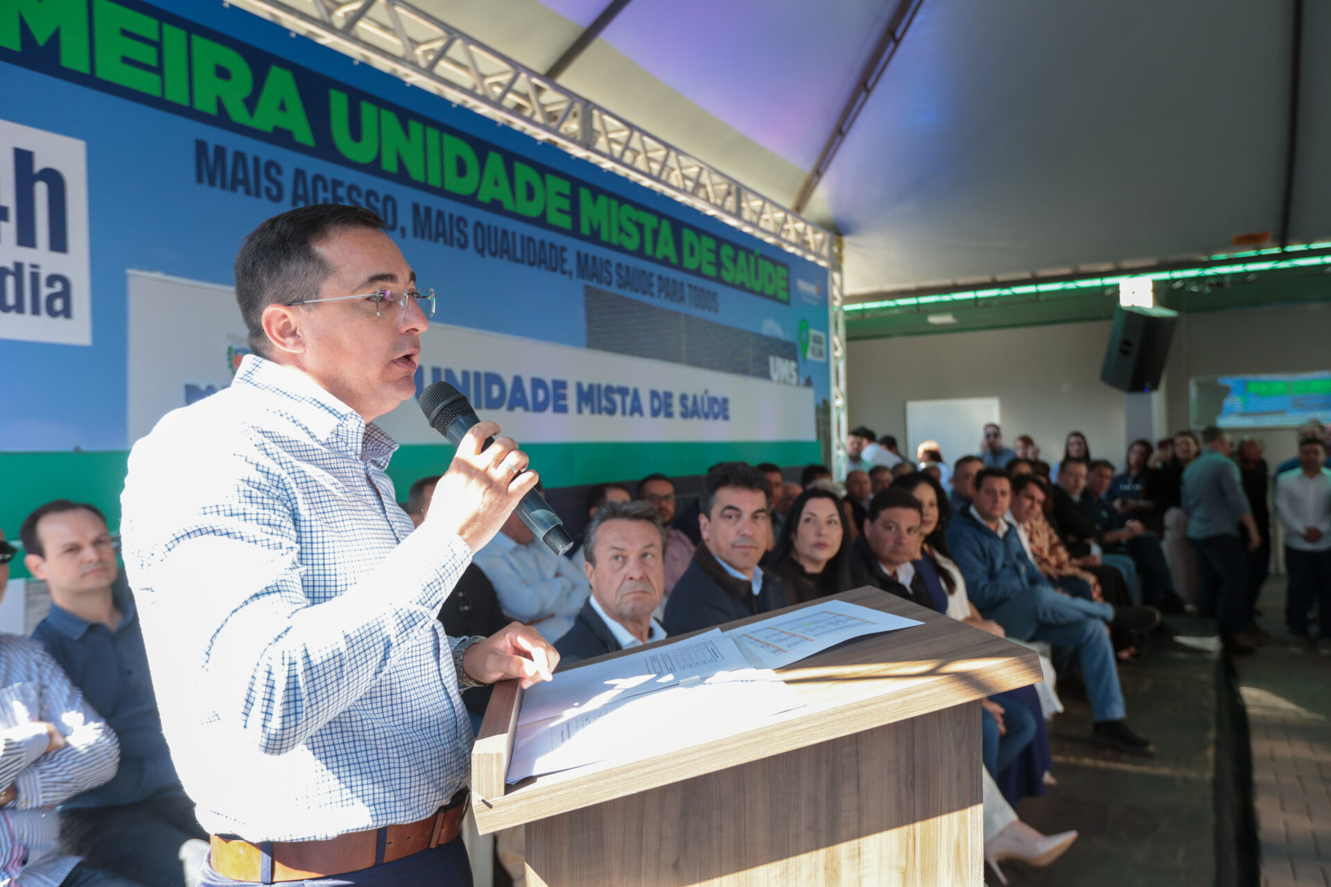 Ratinho Junior inaugura primeira Unidade Mista de Saúde do Paraná em Maria Helena