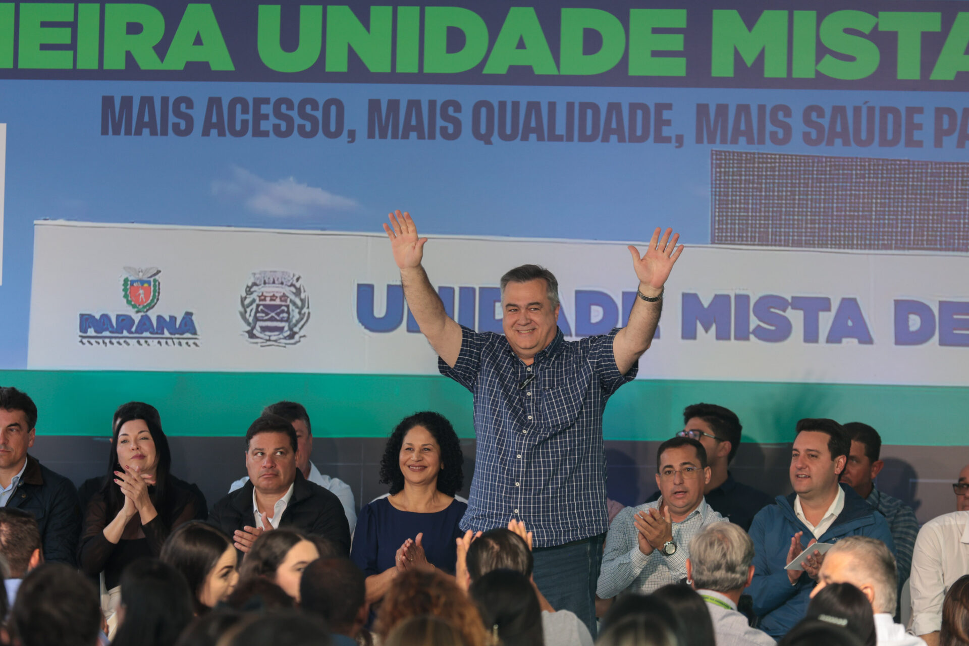 Ratinho Junior inaugura primeira Unidade Mista de Saúde do Paraná em Maria Helena