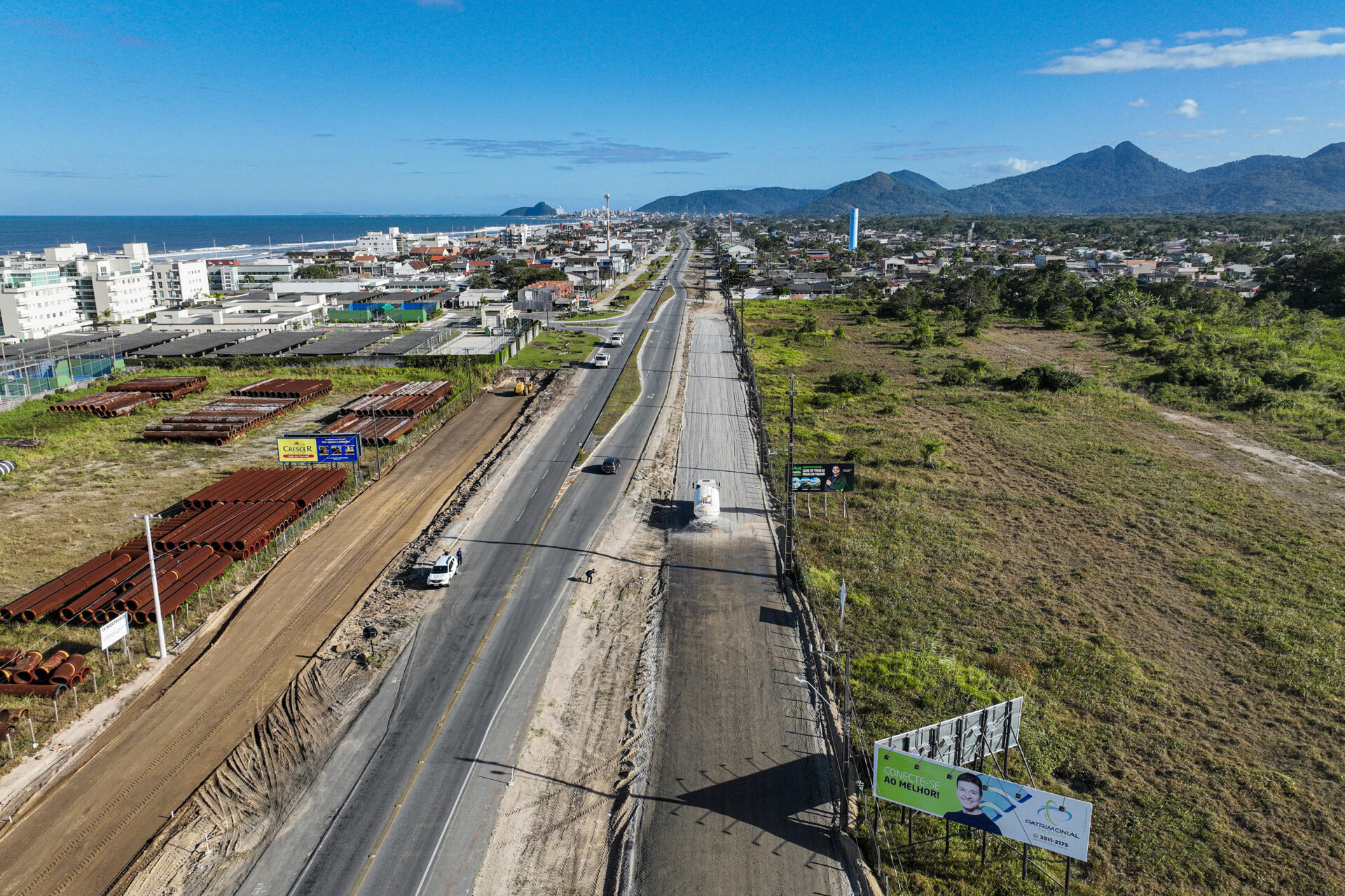 Governador dá início à duplicação em concreto da PR-412 entre Matinhos e Pontal do Paraná
