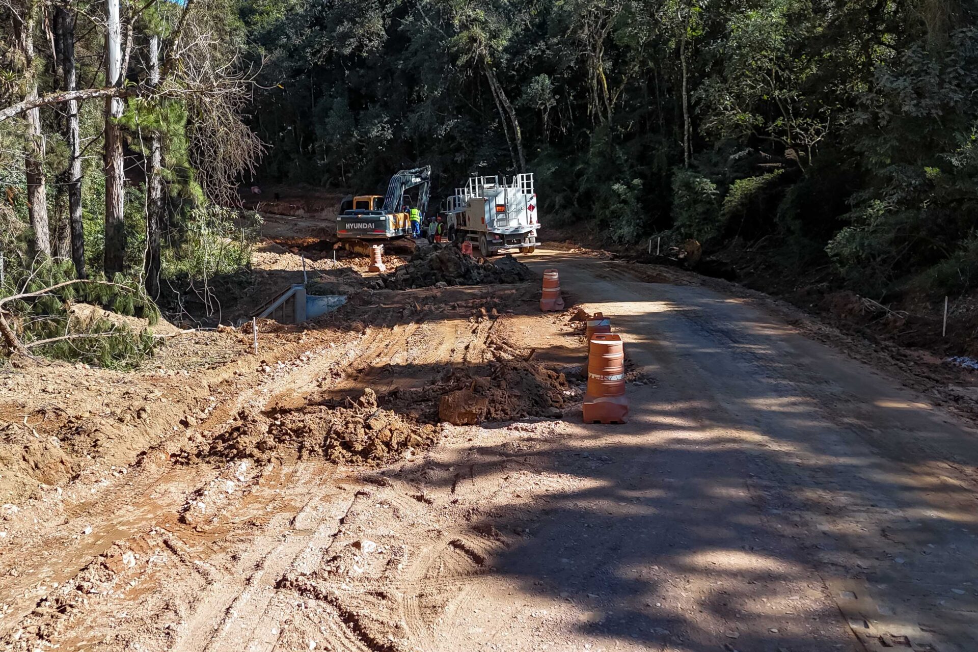 Pavimentação entre Mandirituba e São José dos Pinhais chega a 25% de conclusão