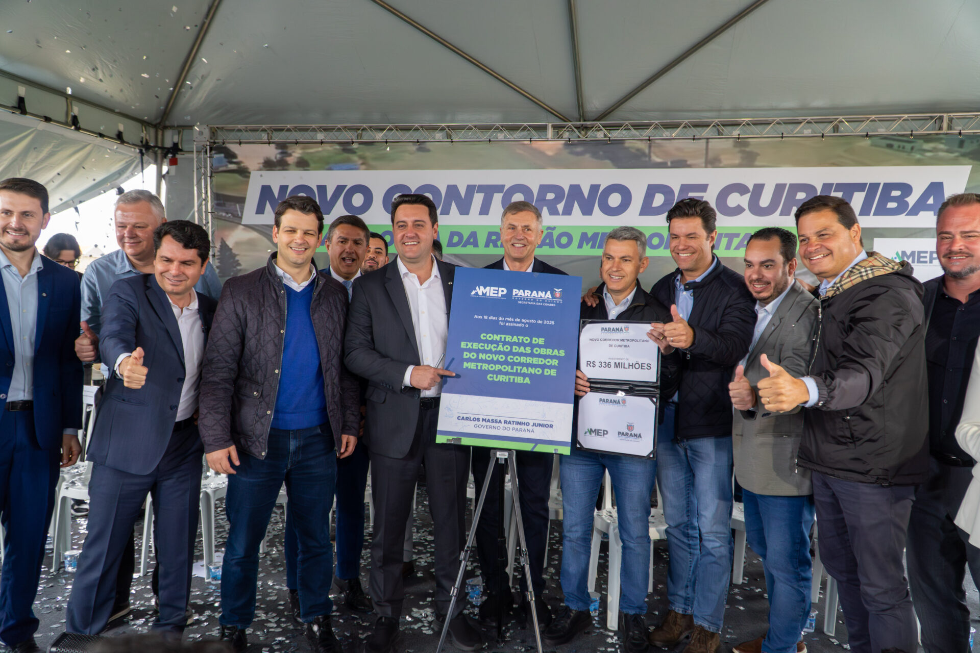 Investimento de R$ 336 milhões: governador autoriza obras do novo Contorno Sul de Curitiba