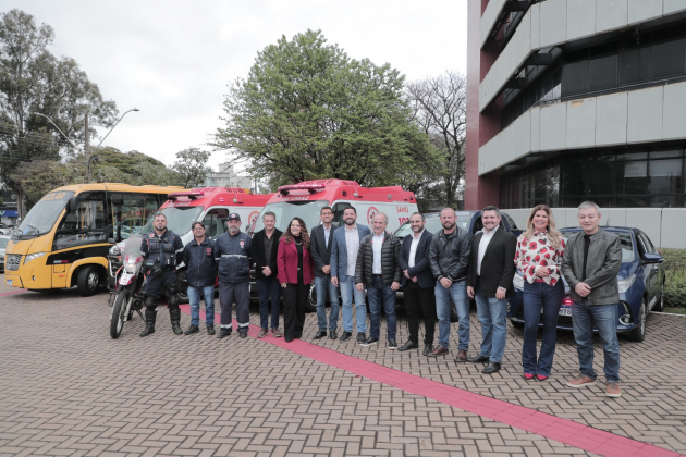 Cascavel reforça frota municipal com 8 novos veículos para saúde, segurança, educação e assistência social