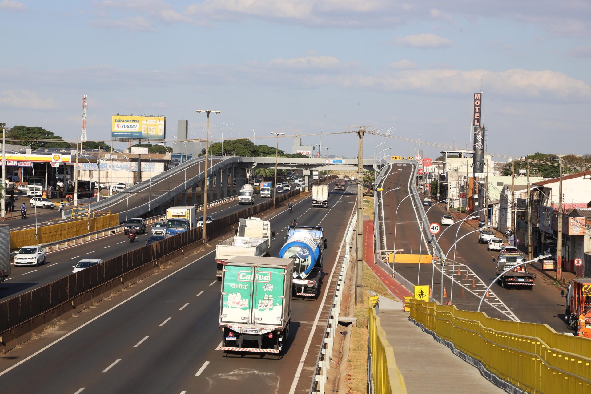 Solução logística: governador inaugura viadutos para desafogar o trânsito em Sarandi