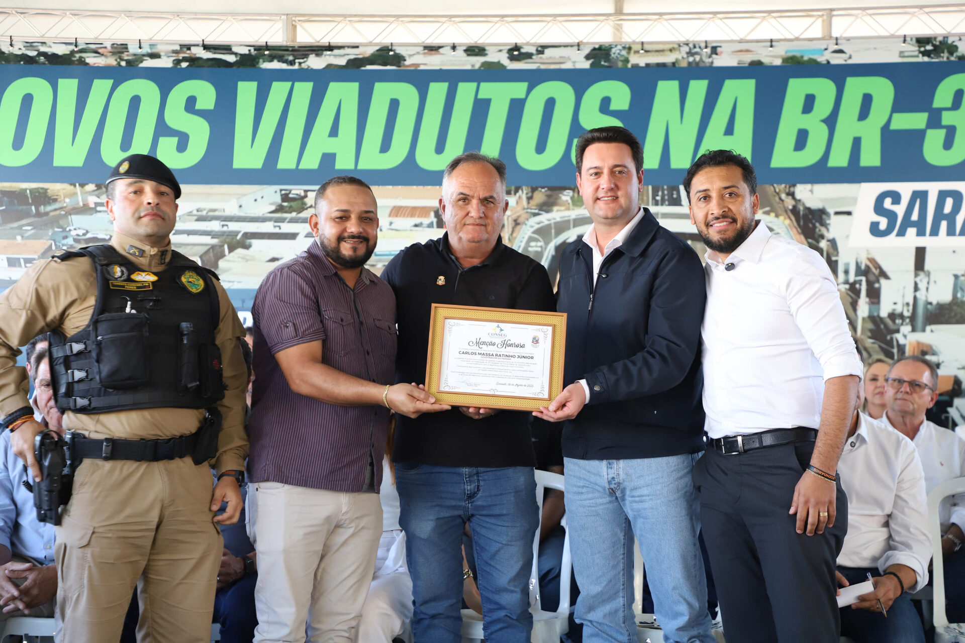 Solução logística: governador inaugura viadutos para desafogar o trânsito em Sarandi