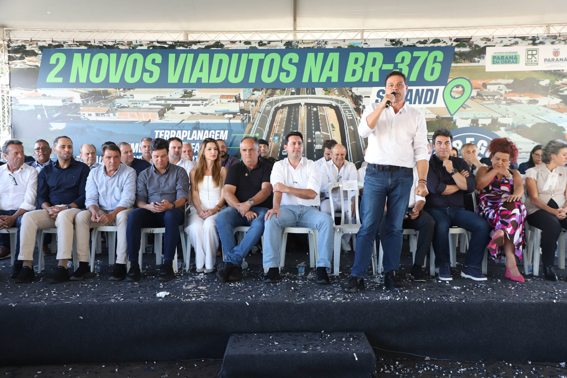 Solução logística: governador inaugura viadutos para desafogar o trânsito em Sarandi