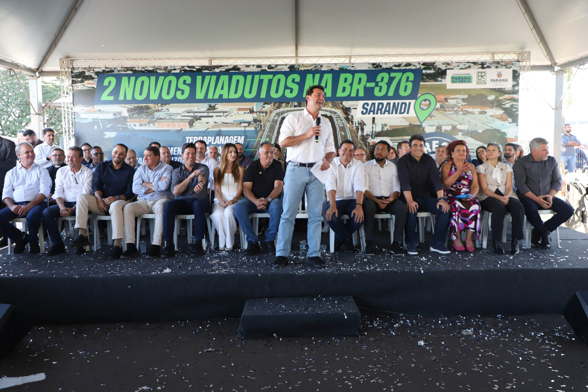Solução logística: governador inaugura viadutos para desafogar o trânsito em Sarandi