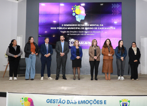Secretaria de Educação promove II Seminário de Saúde Mental da Rede Pública Municipal de Ensino de Cascavel