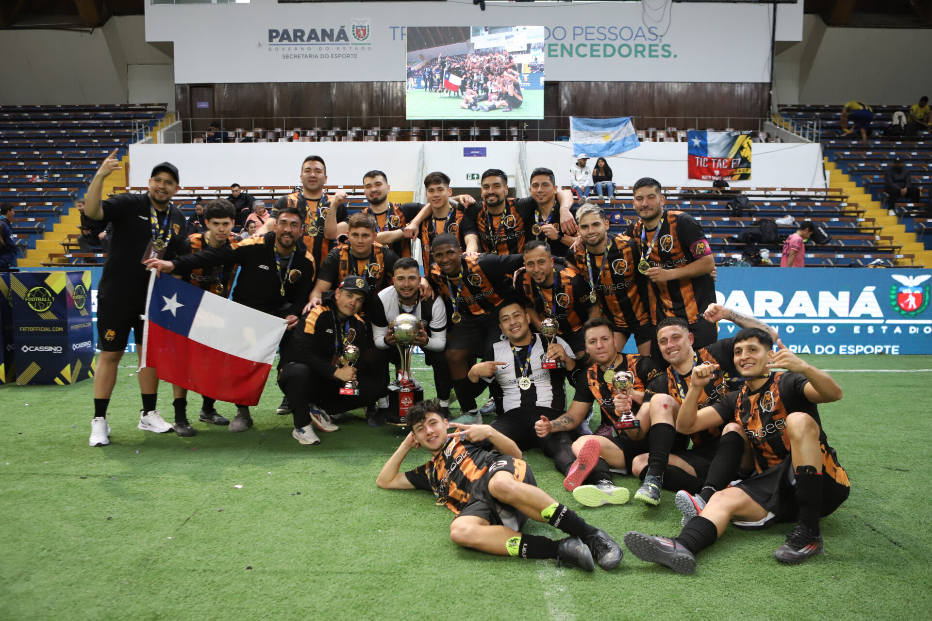 Tic Tac e Leonas campeões: finais do Mundial de Clubes de Futebol 7 agitam o Paraná