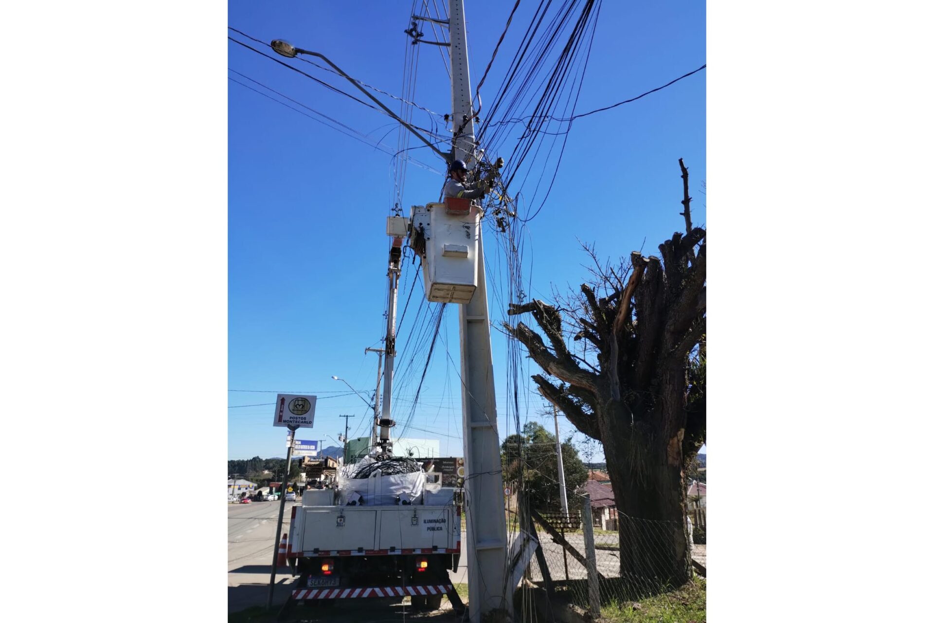 Copel e prefeituras já recolheram 650 km de fiação ociosa em ações de fiscalização