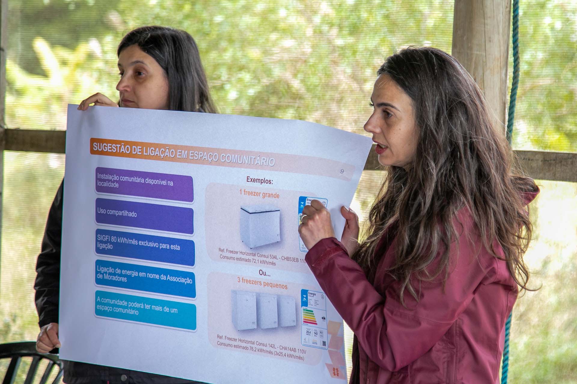 Copel apresenta a moradores da Ponta Oeste da Ilha do Mel projeto de energia solar