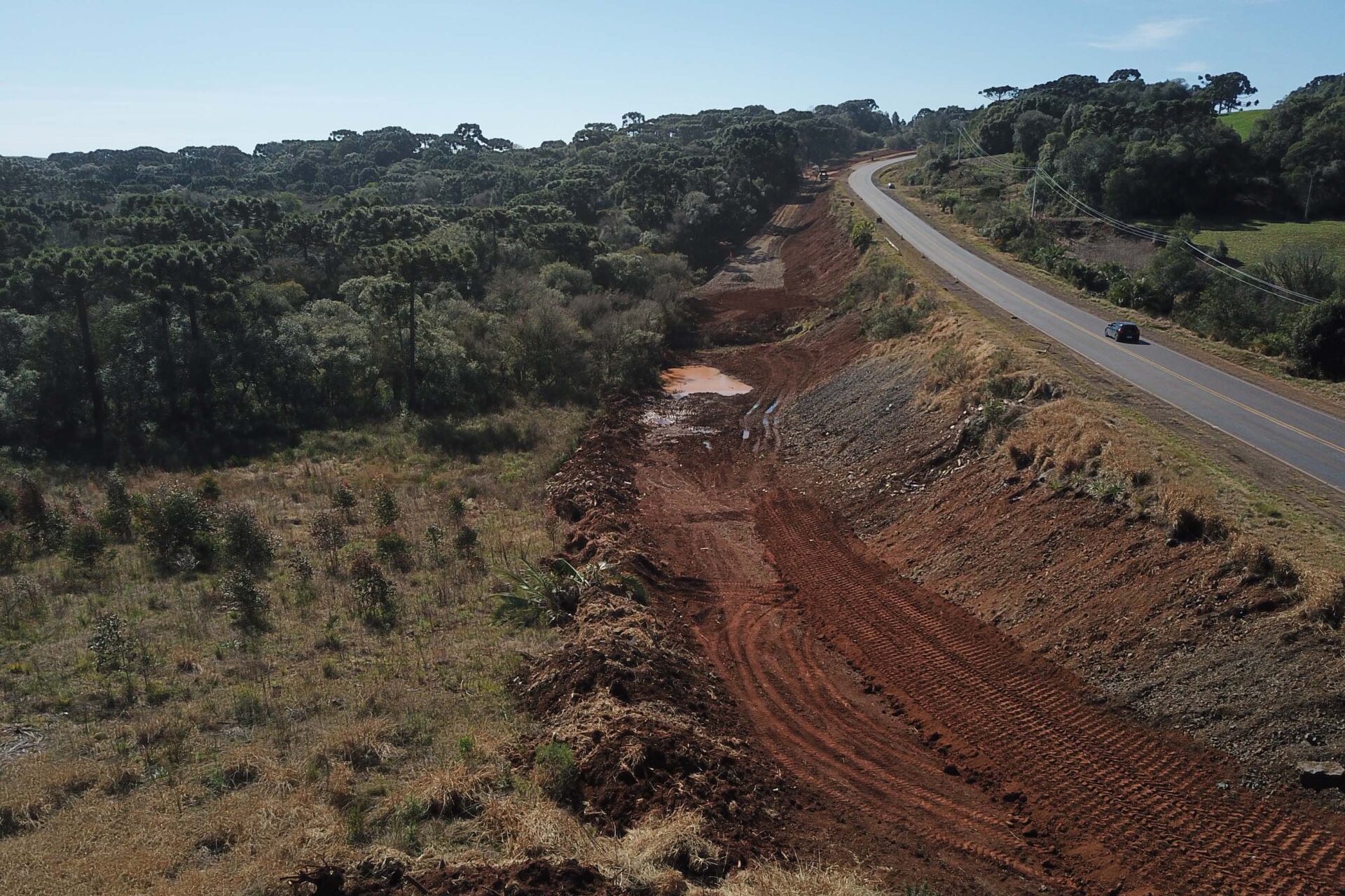 Duplicação em concreto da PRC-466 entre Guarapuava e Palmeirinha chega a 45,97%