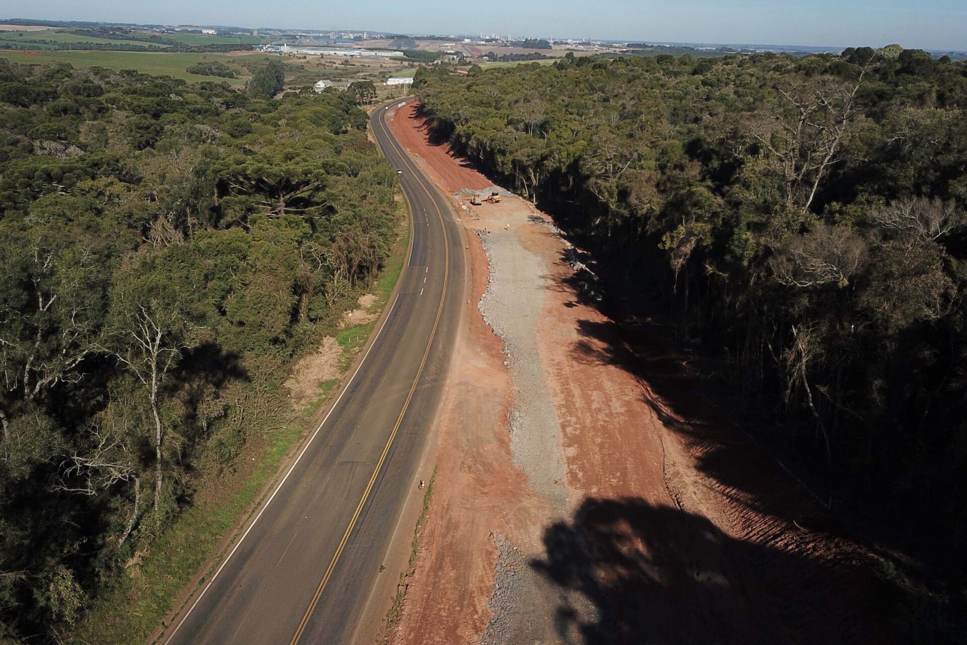 Duplicação em concreto da PRC-466 entre Guarapuava e Palmeirinha chega a 45,97%