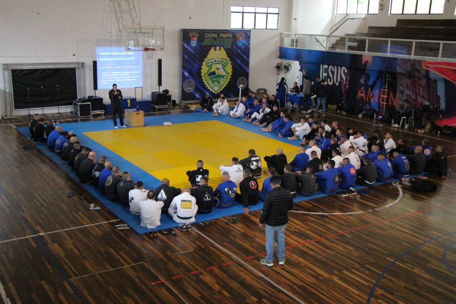 Após pesagem, competidores disputam 1ª Copa PMPR de Jiu-Jitsu neste sábado
