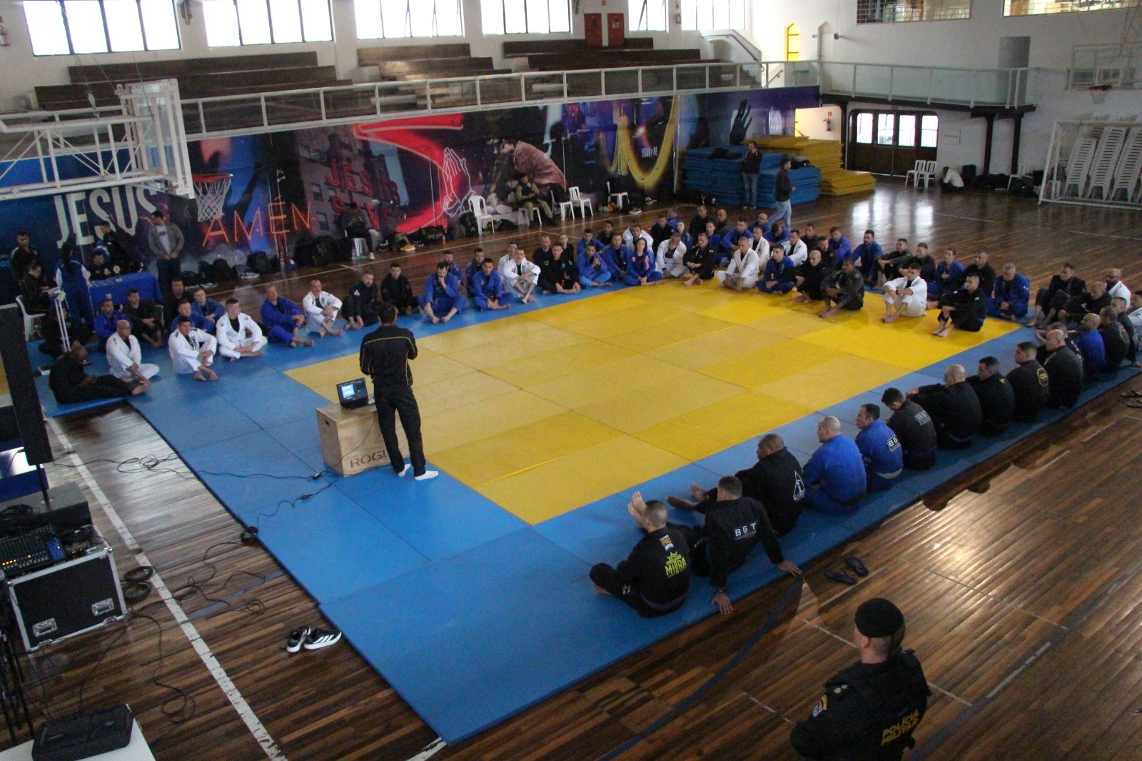 Após pesagem, competidores disputam 1ª Copa PMPR de Jiu-Jitsu neste sábado