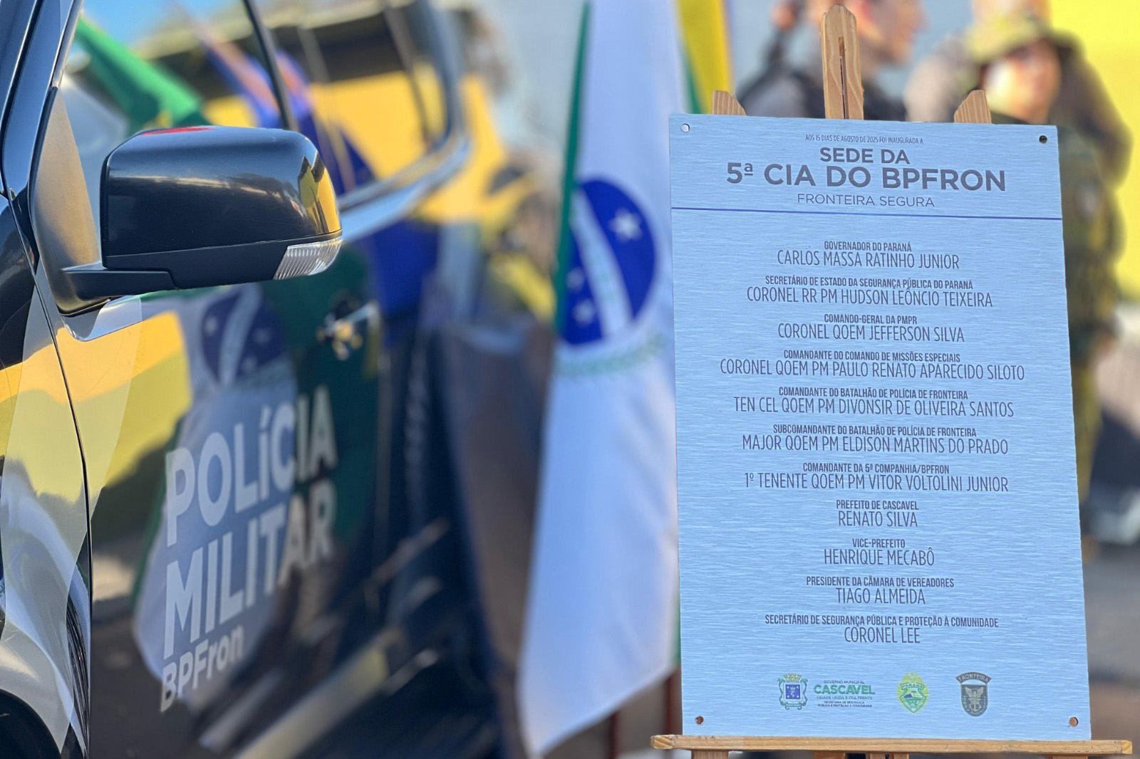 PMPR inaugura base estratégica em Cascavel para intensificar operações na fronteira