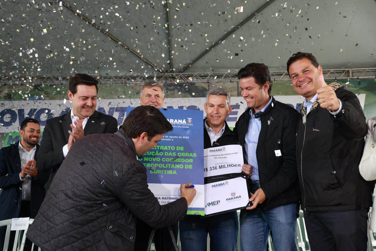 Investimento de R$ 336 milhões: governador autoriza obras do novo Contorno Sul de Curitiba
