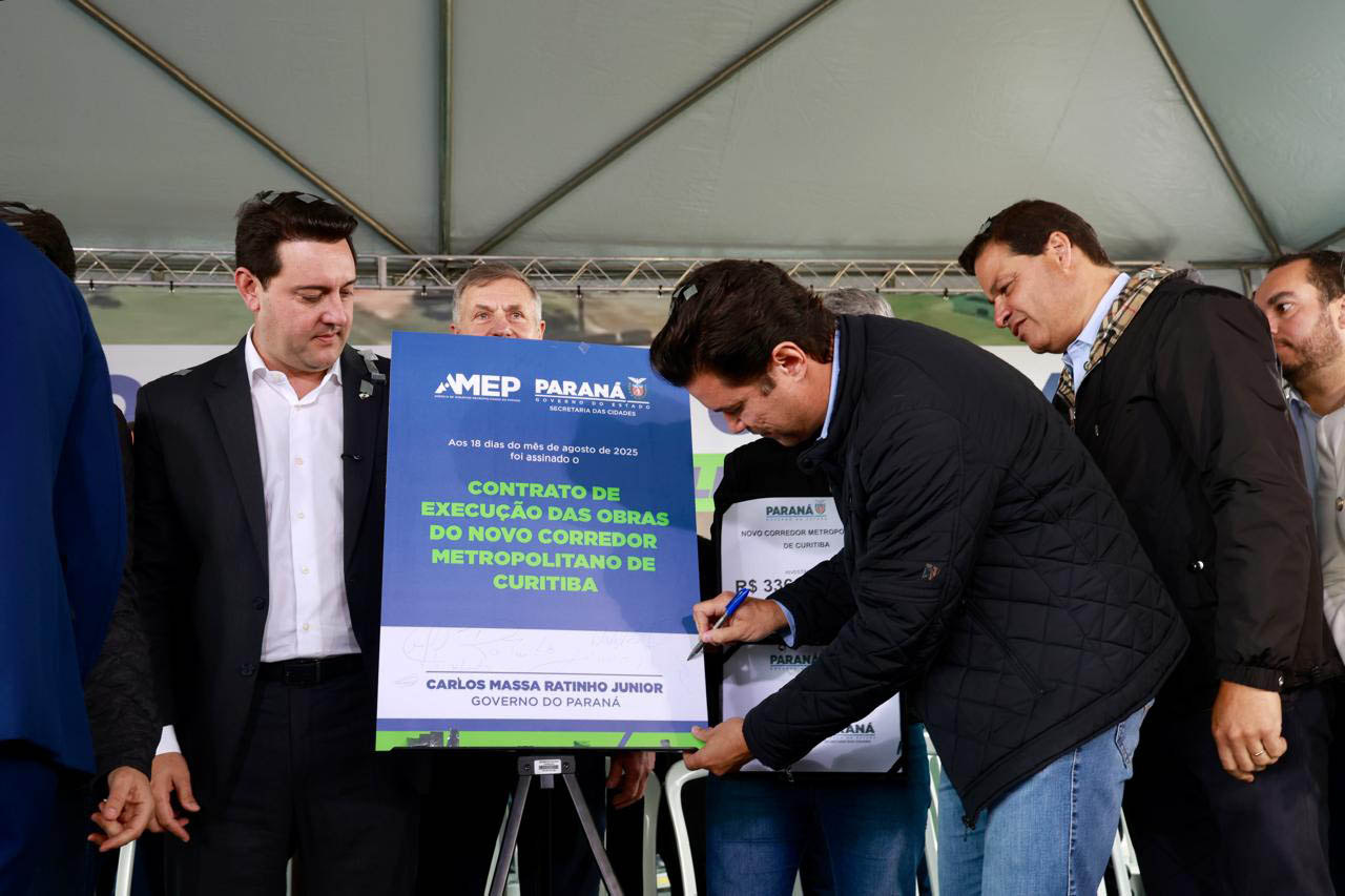 Investimento de R$ 336 milhões: governador autoriza obras do novo Contorno Sul de Curitiba