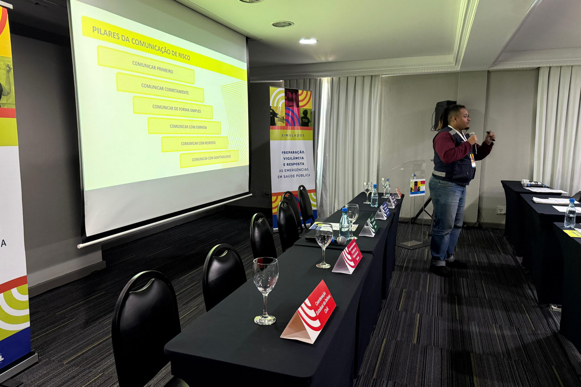 Saúde realiza simulado para resposta e vigilância em desastres por chuvas intensas