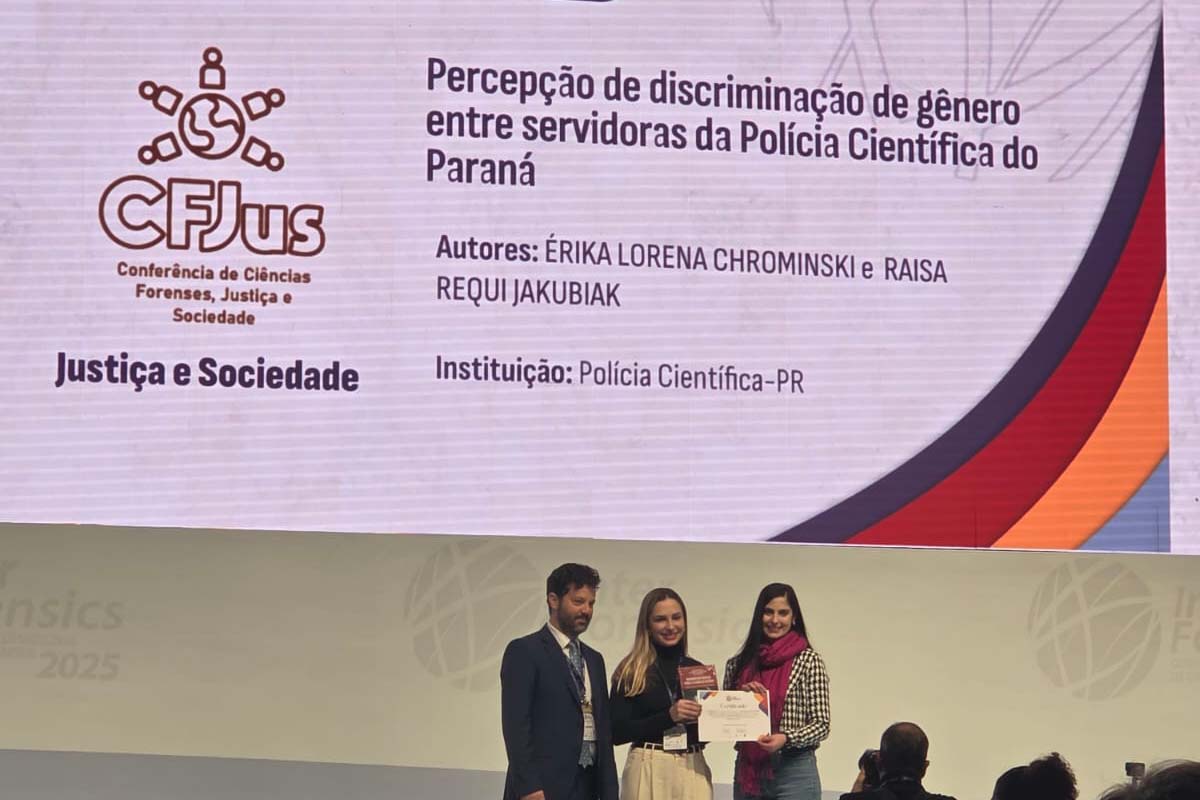 Polícia Científica tem profissionais premiados em evento internacional em Curitiba