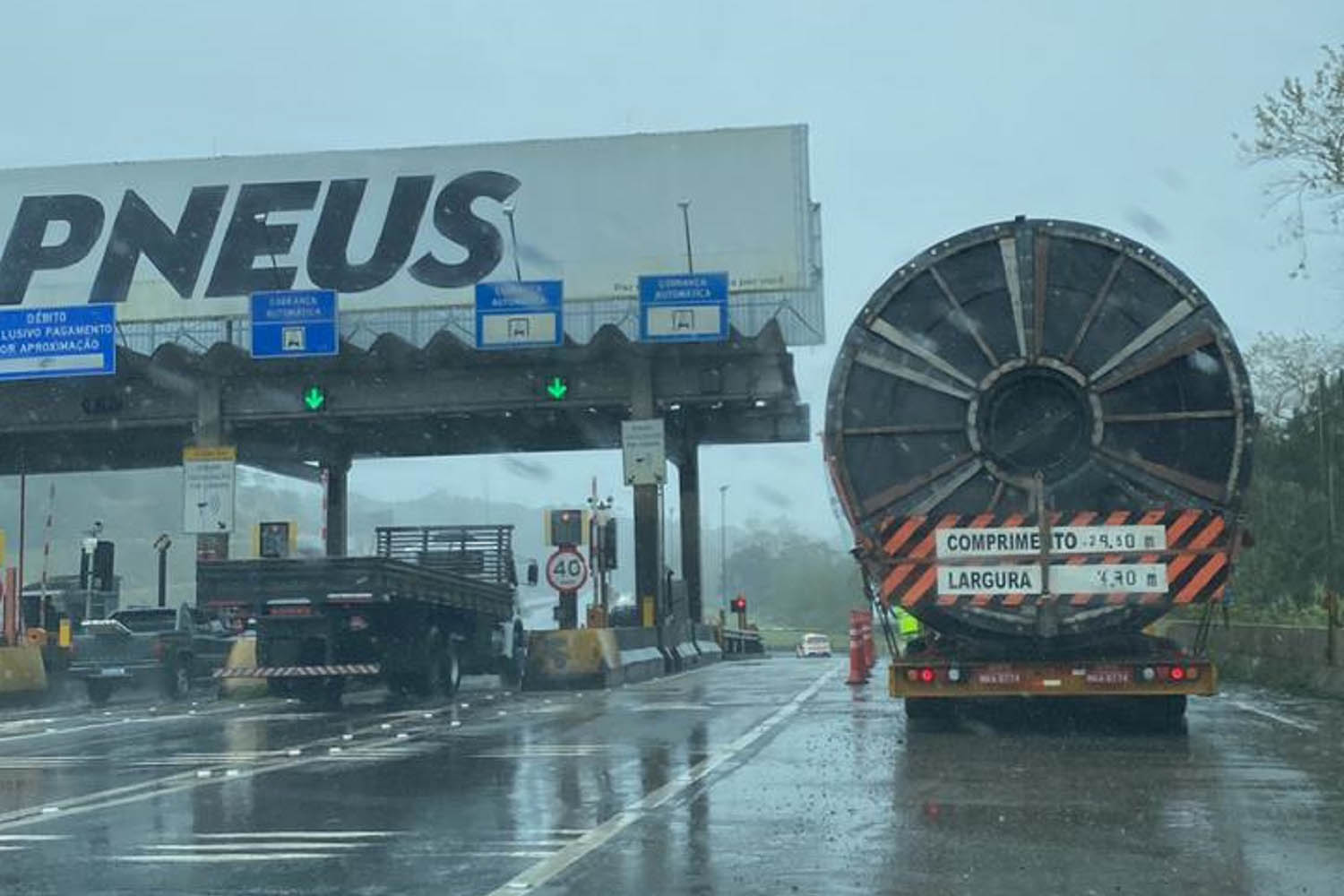 Sanepar recebe peças gigantes para estação de tratamento de esgoto de Londrina