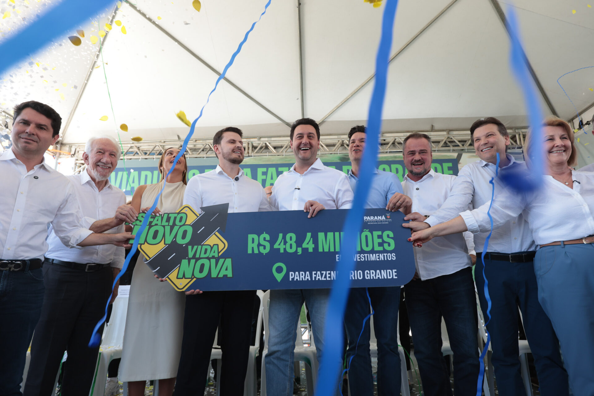 Estado e Fazenda Rio Grande firmam convênio de R$ 96 milhões para viadutos na BR-116
