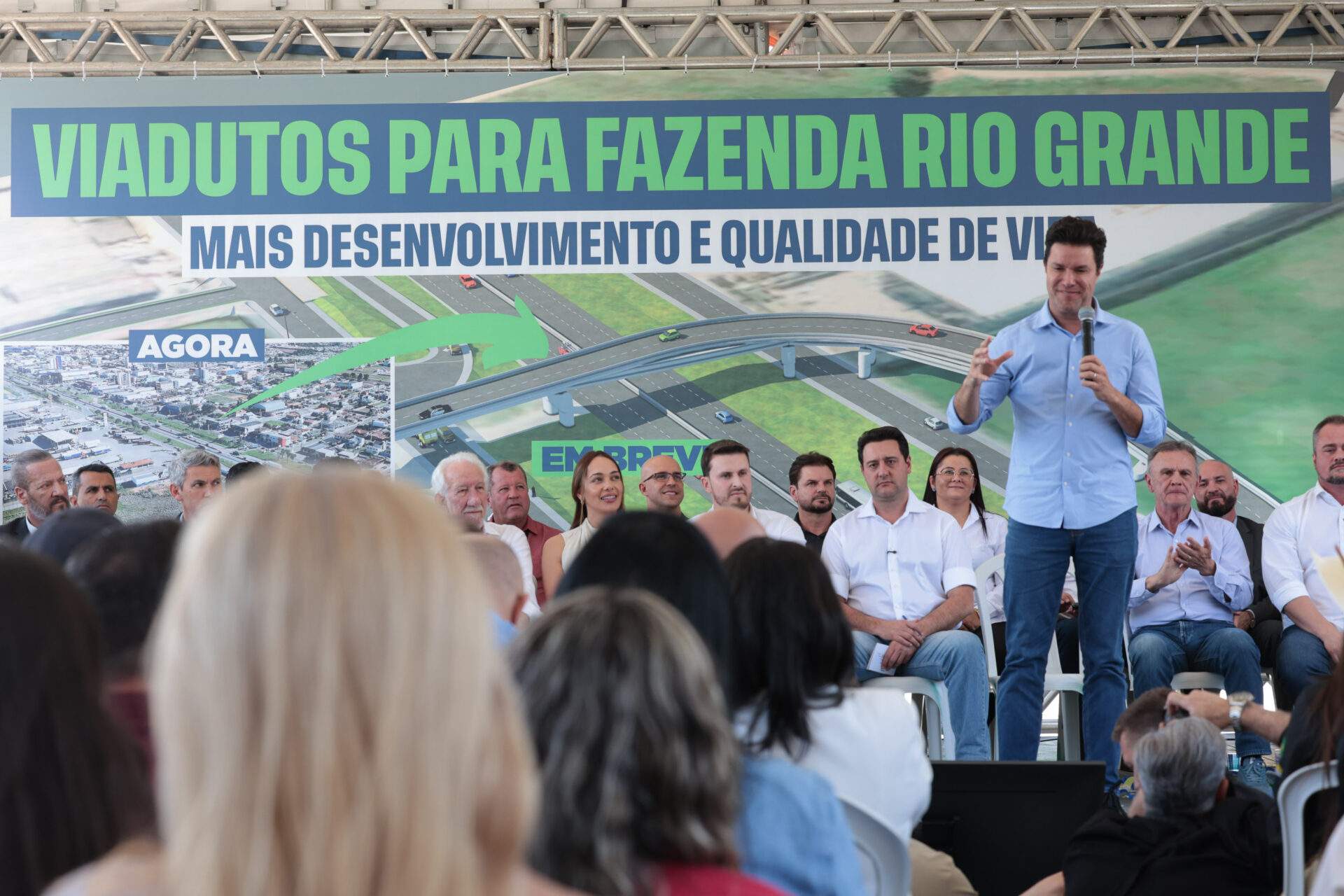 Estado e Fazenda Rio Grande firmam convênio de R$ 96 milhões para viadutos na BR-116