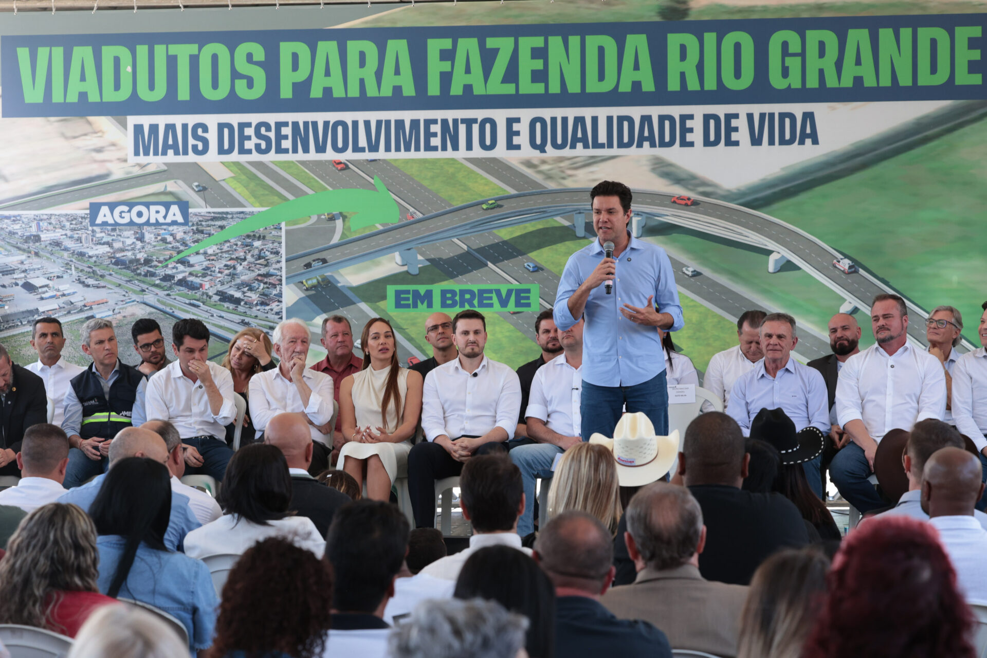 Estado e Fazenda Rio Grande firmam convênio de R$ 96 milhões para viadutos na BR-116