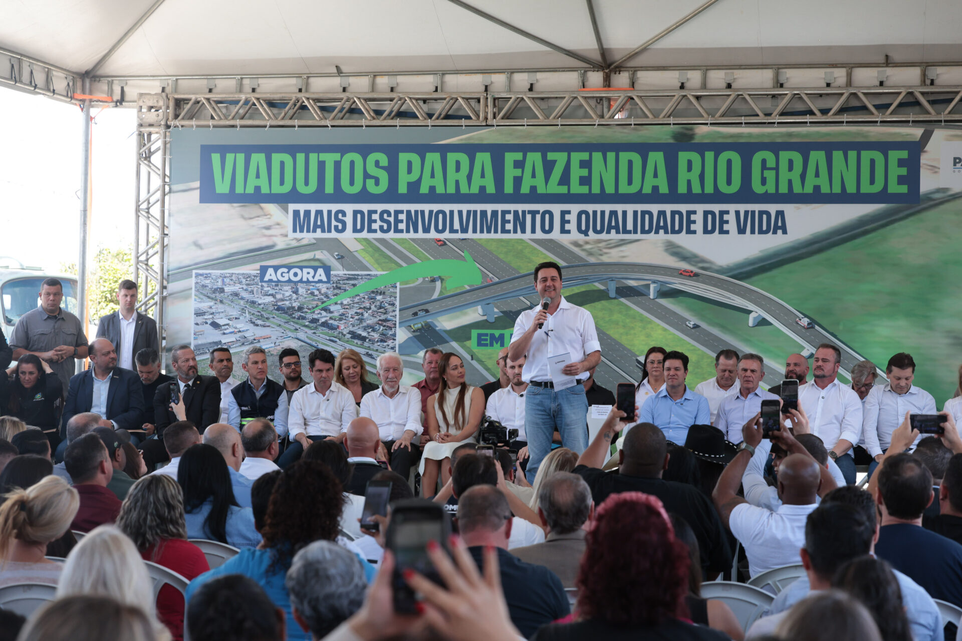 Estado e Fazenda Rio Grande firmam convênio de R$ 96 milhões para viadutos na BR-116