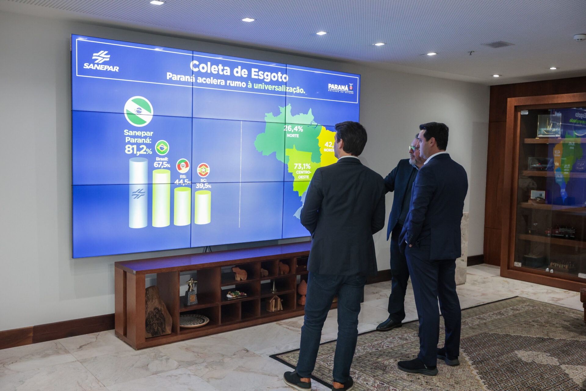 Governador anuncia R$ 456 milhões de investimentos da Sanepar para Curitiba