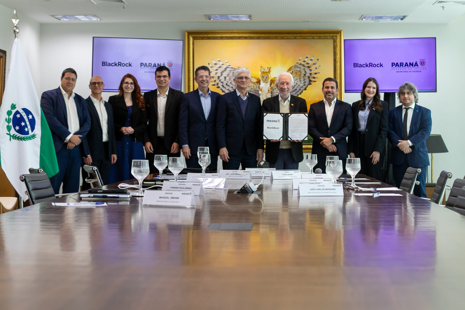 Governo do Paraná e BlackRock anunciam parceria para buscar investimentos internacionais
