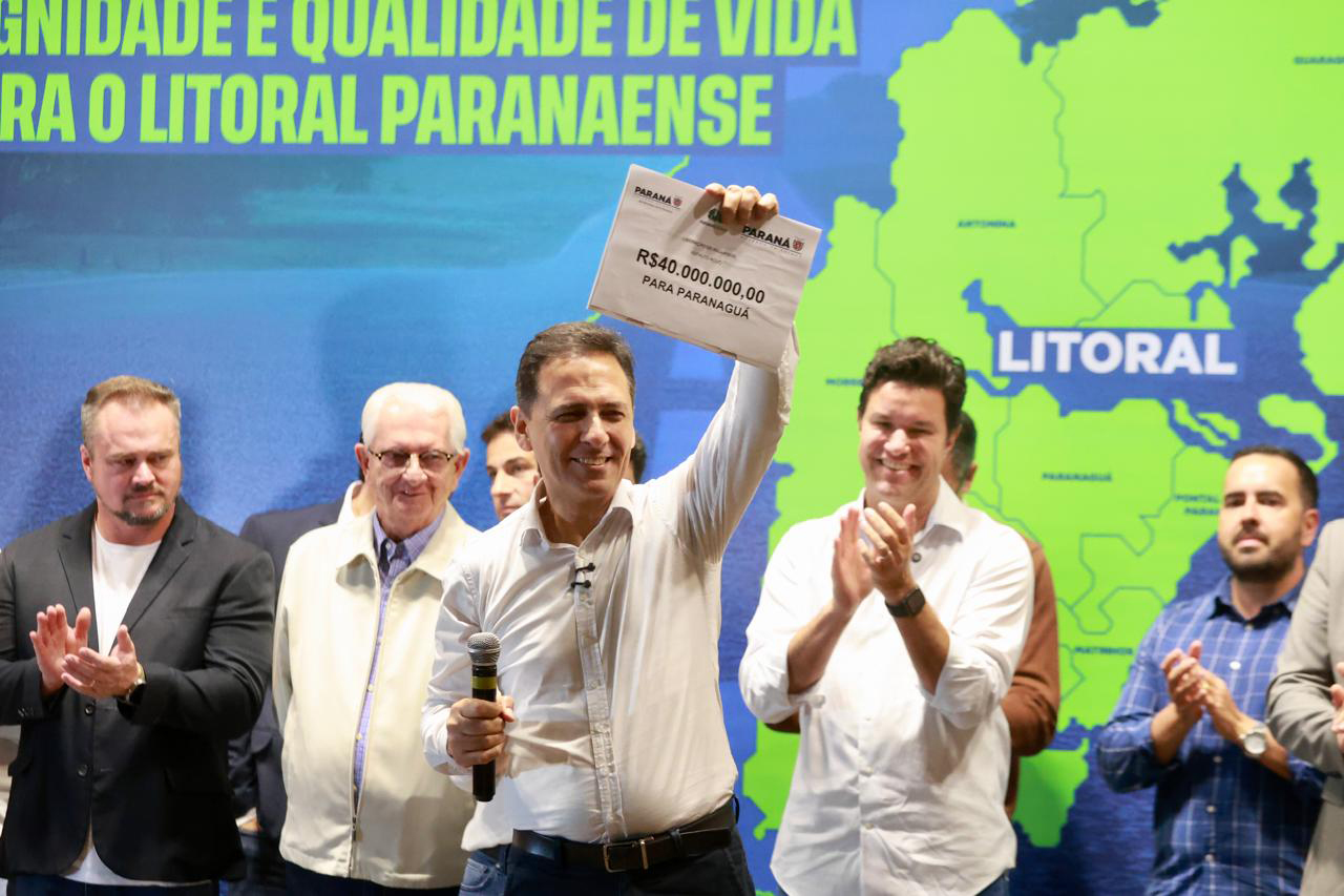 Estado anuncia R$ 150 milhões em pavimentação nos sete municípios do Litoral