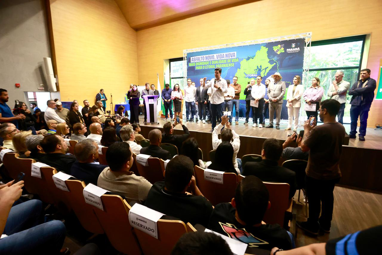 Estado anuncia R$ 150 milhões em pavimentação nos sete municípios do Litoral