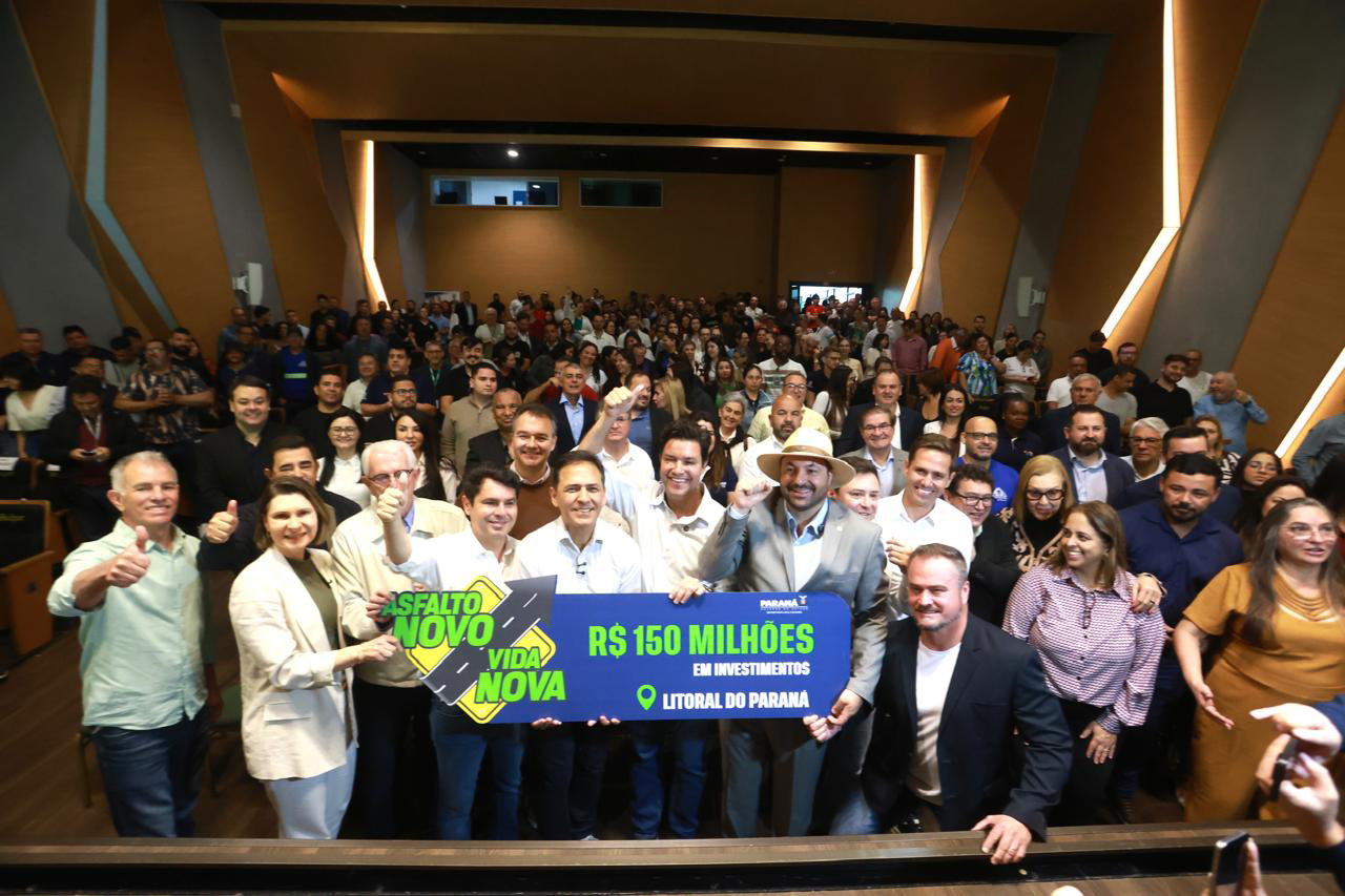 Estado anuncia R$ 150 milhões em pavimentação nos sete municípios do Litoral