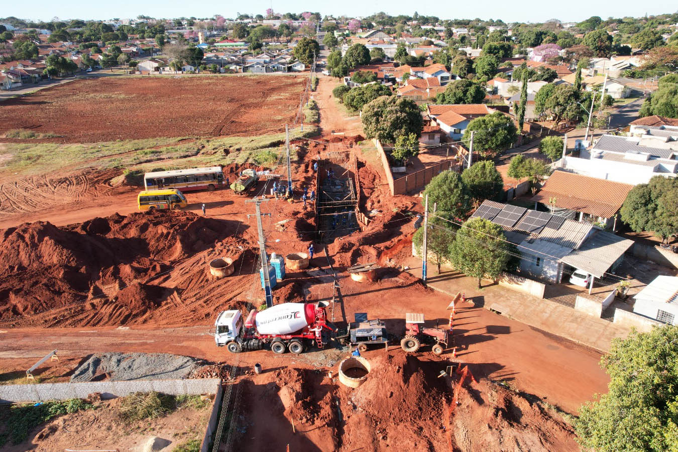 Obra de contenção da voçoroca de Loanda chega a 68% de execução