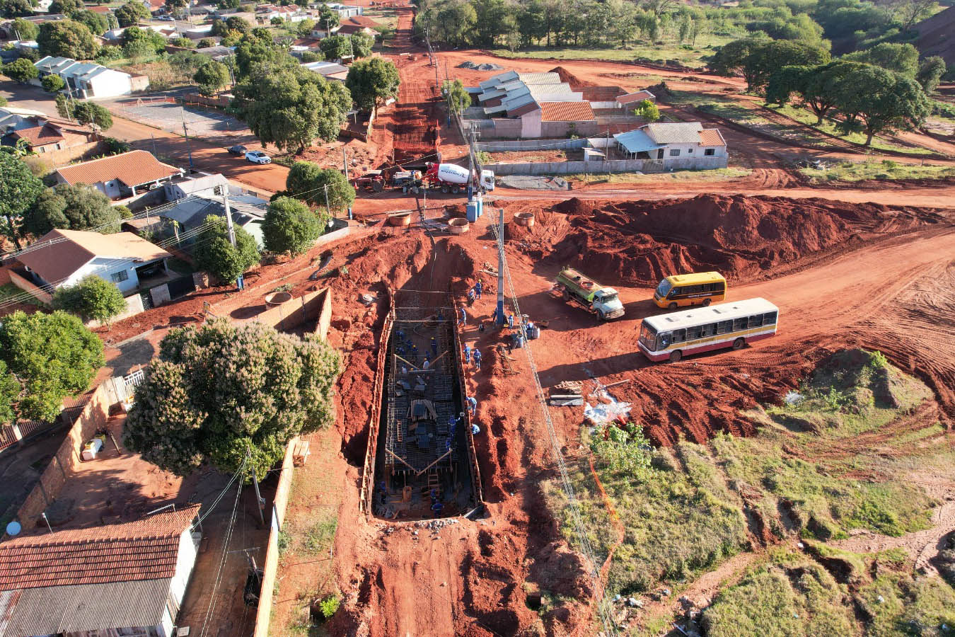 Obra de contenção da voçoroca de Loanda chega a 68% de execução