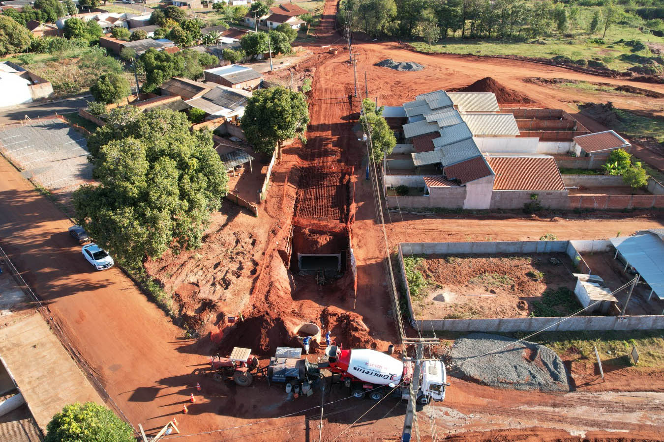 Obra de contenção da voçoroca de Loanda chega a 68% de execução