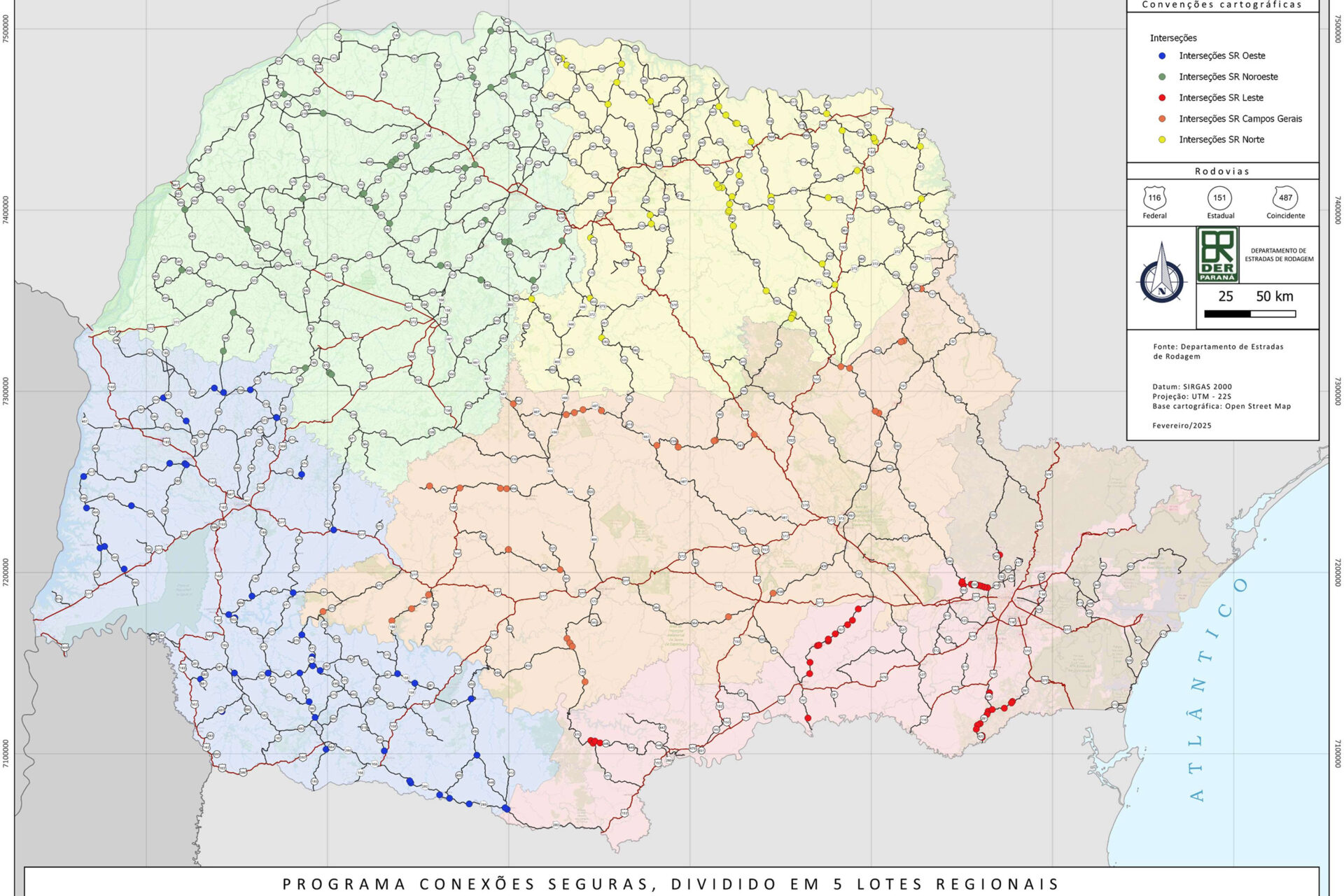 Edital do DER/PR para estudar melhorias em 201 interseções rodoviárias tem vencedores
