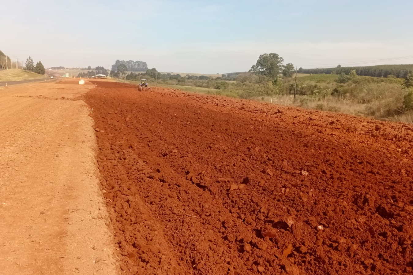 Duplicação e restauração em concreto da PRC-466 em Guarapuava chega a 54%