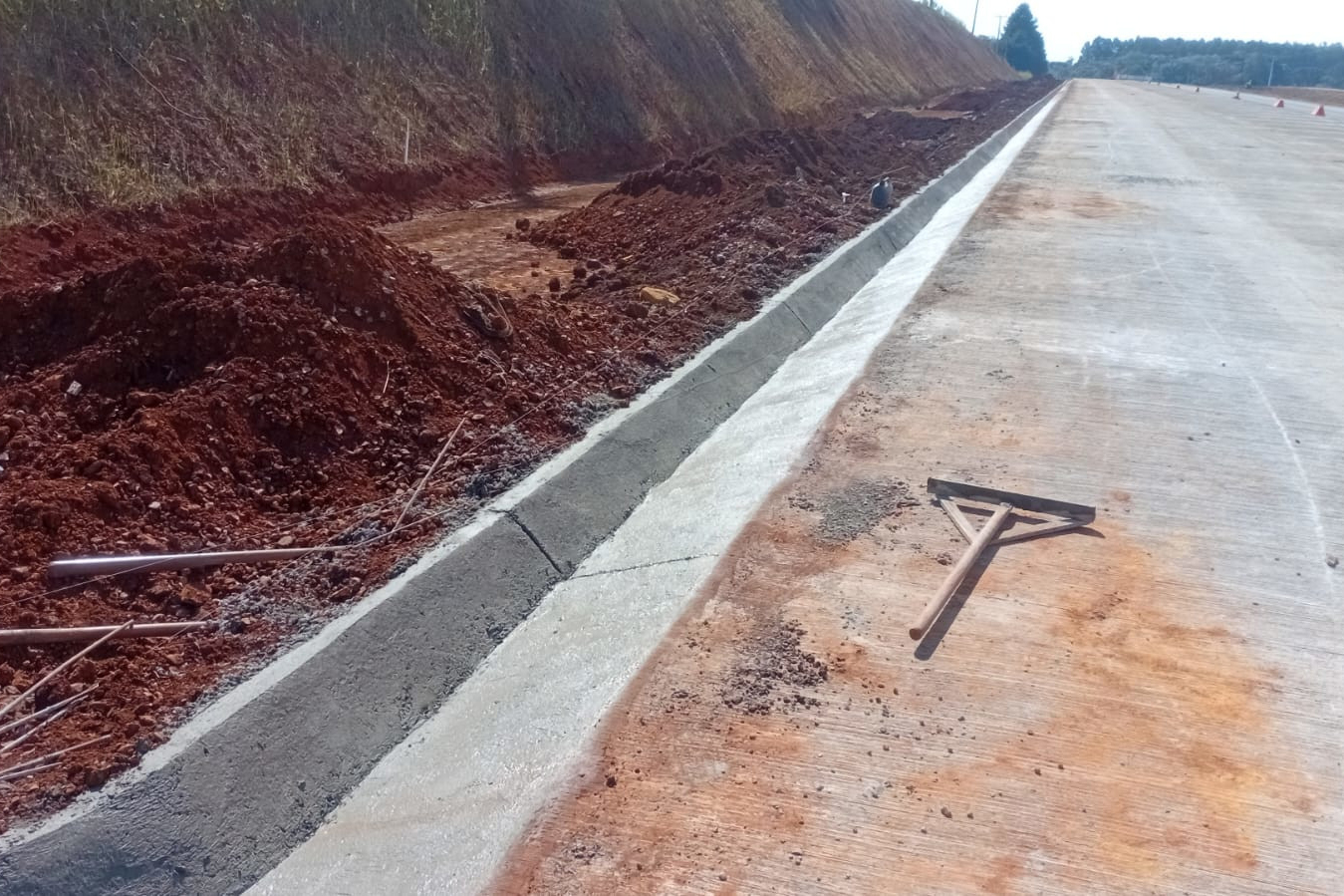 Duplicação e restauração em concreto da PRC-466 em Guarapuava chega a 54%