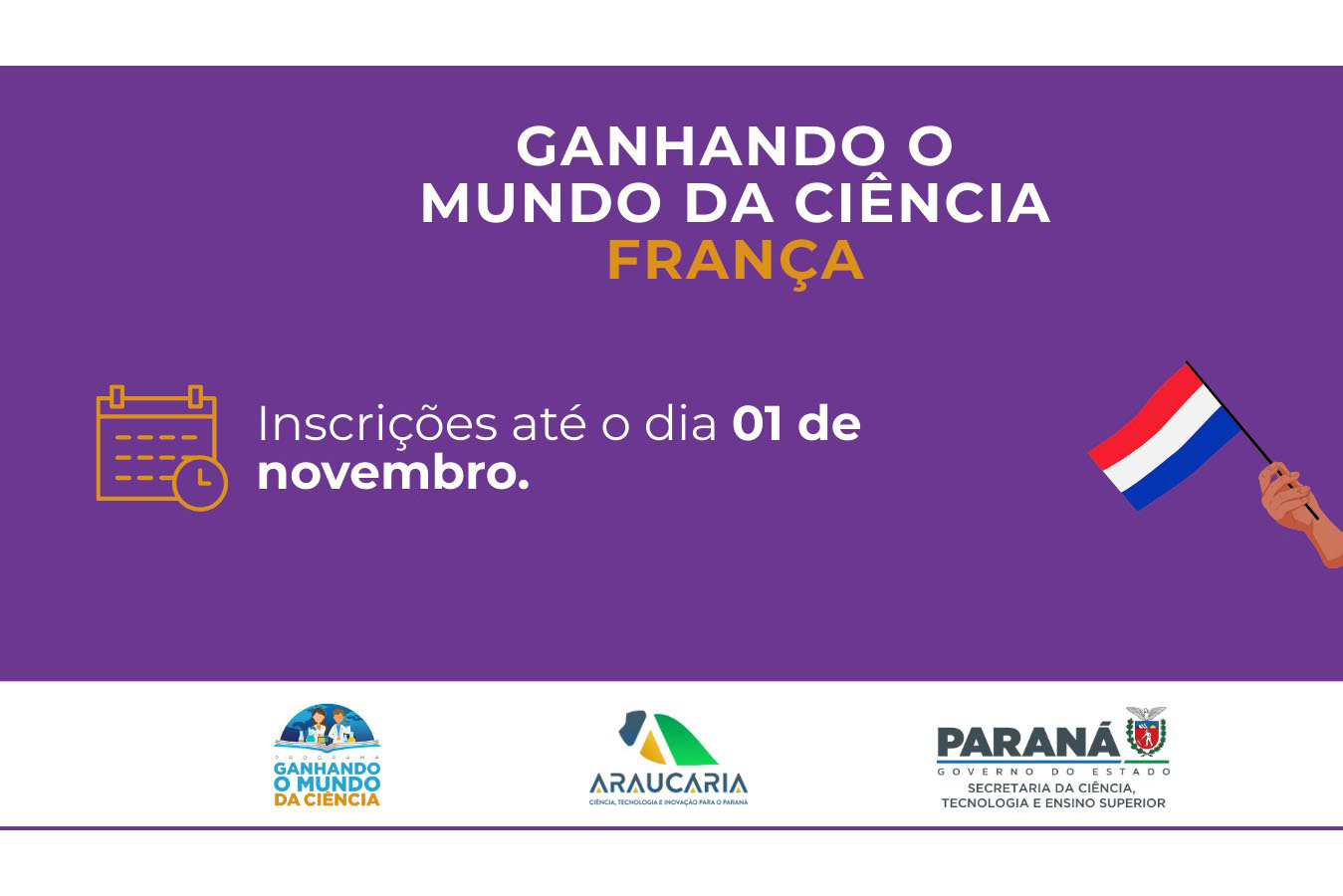 Inscrições: Ganhando o Mundo da Ciência França oferece 50 vagas para intercâmbio gratuito