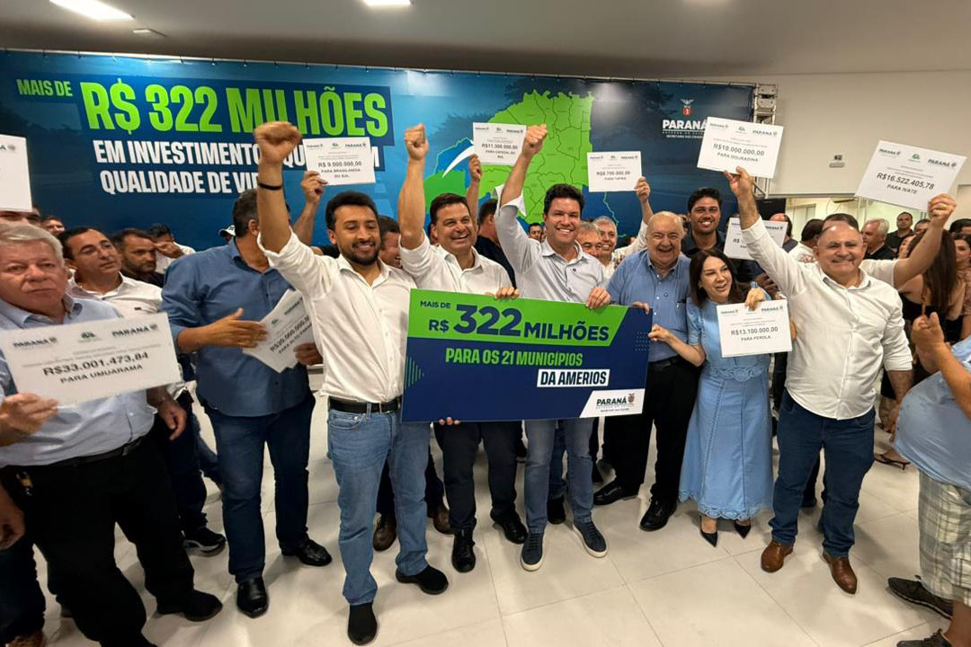Em Umuarama, Estado autoriza licitações que somam R$ 322 milhões para 21 municípios