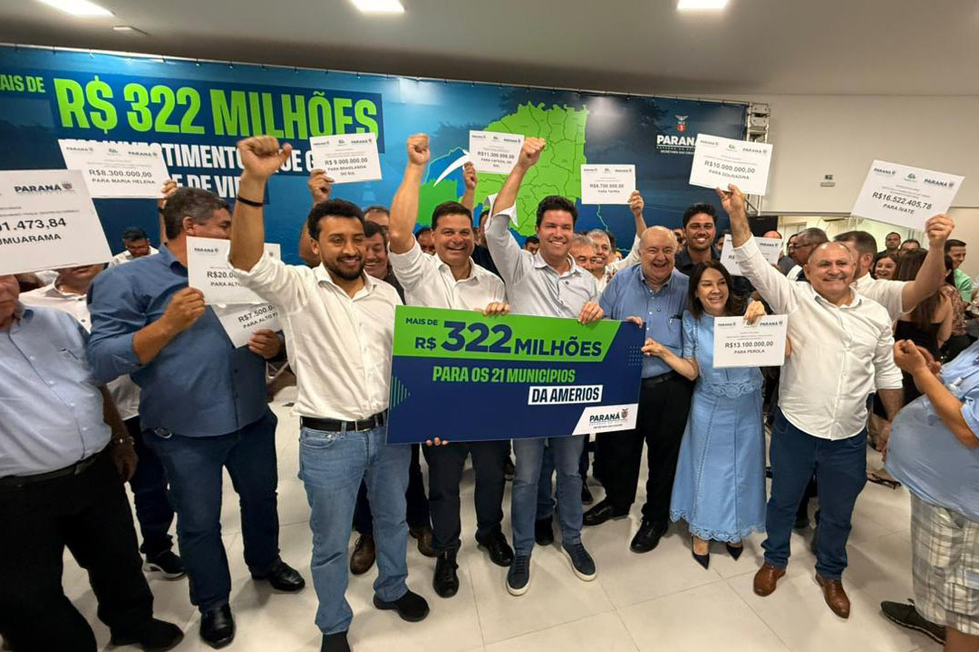 Em Umuarama, Estado autoriza licitações que somam R$ 322 milhões para 21 municípios