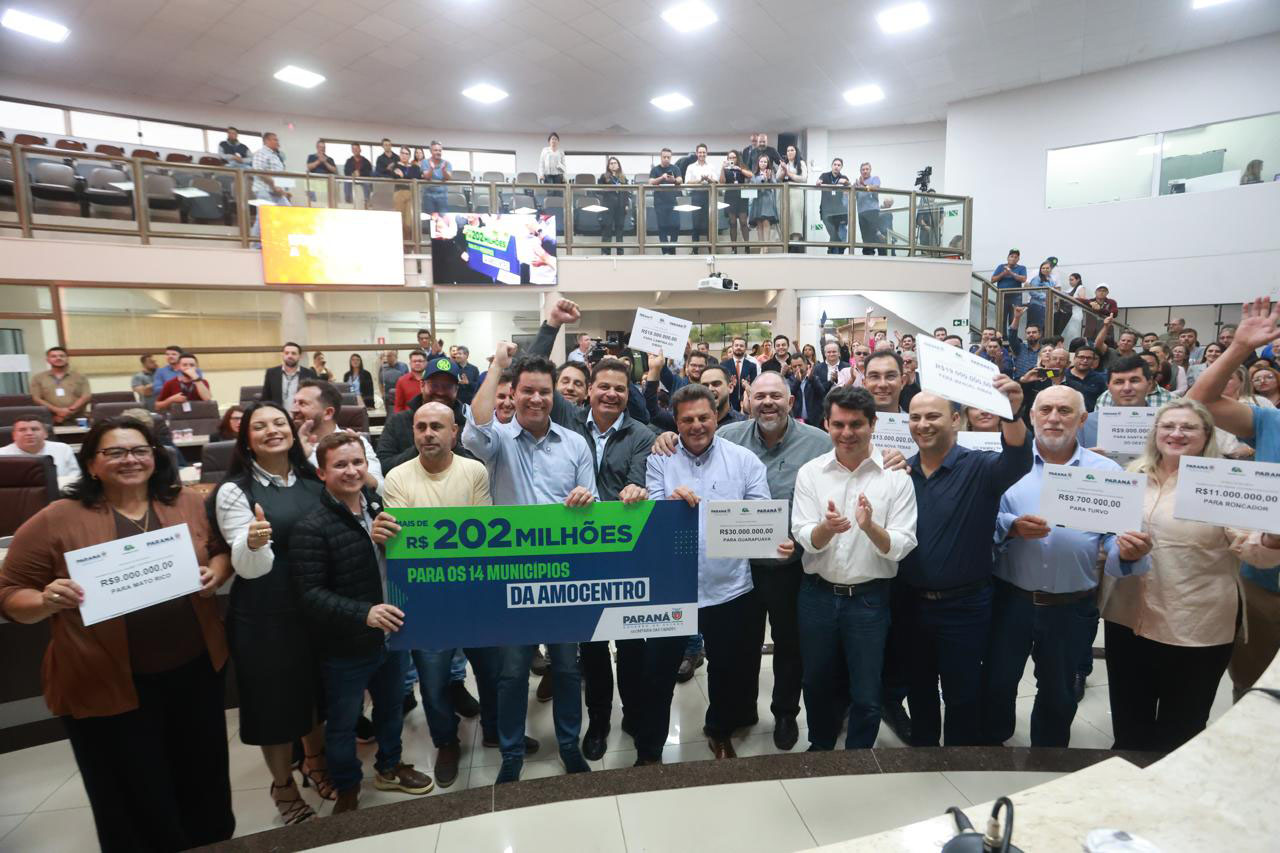 Estado libera R$ 202,7 milhões para os municípios da região de Guarapuava