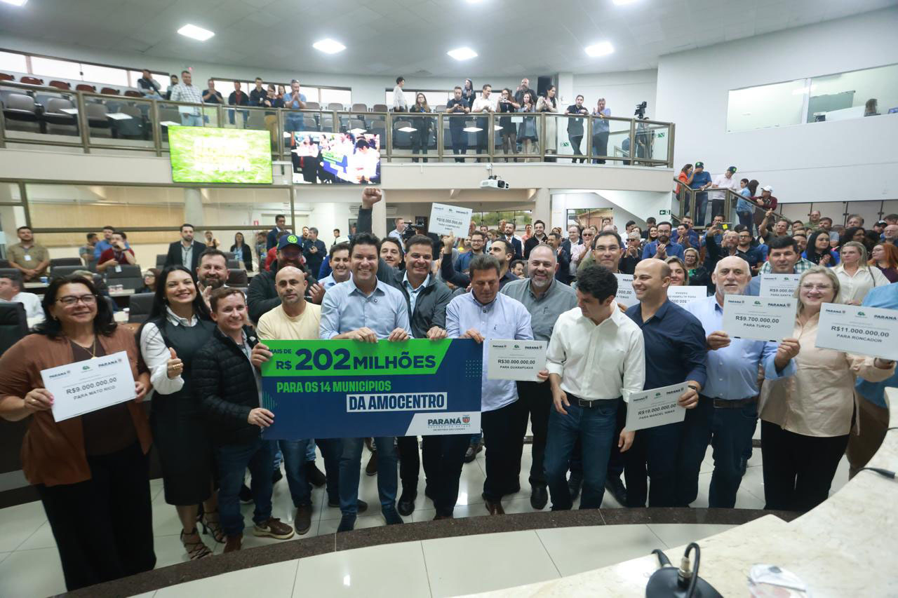 Estado libera R$ 202,7 milhões para os municípios da região de Guarapuava