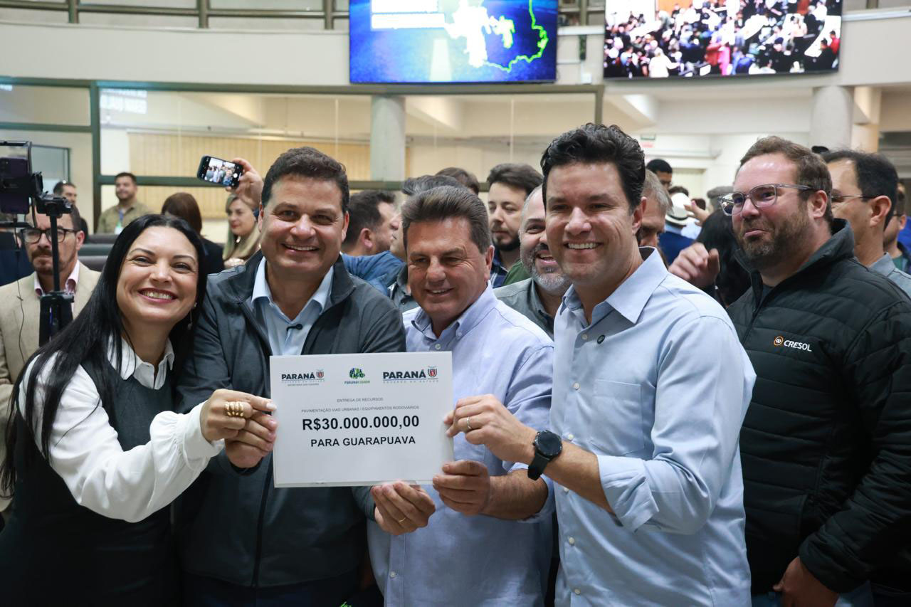 Estado libera R$ 202,7 milhões para os municípios da região de Guarapuava